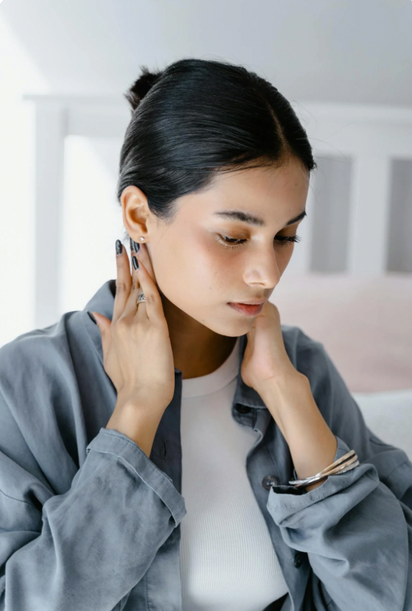 Is it okay to massage swollen lymph nodes in neck?