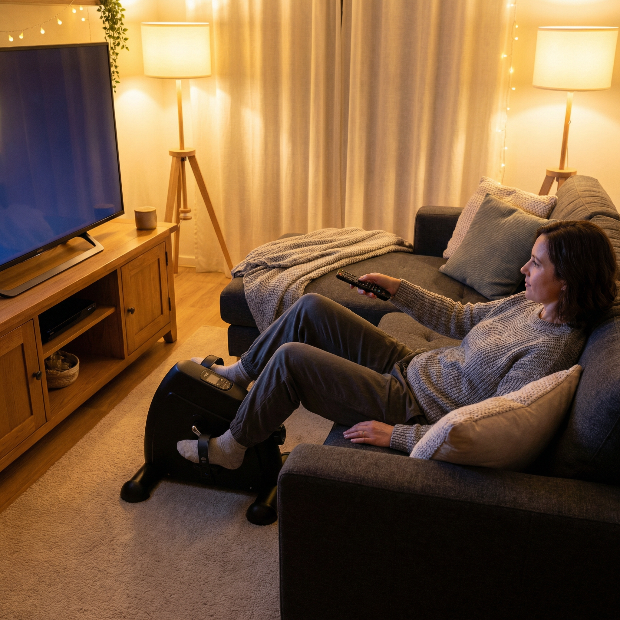 Under Desk Exercise Bike - Stay Active, Burn Calories