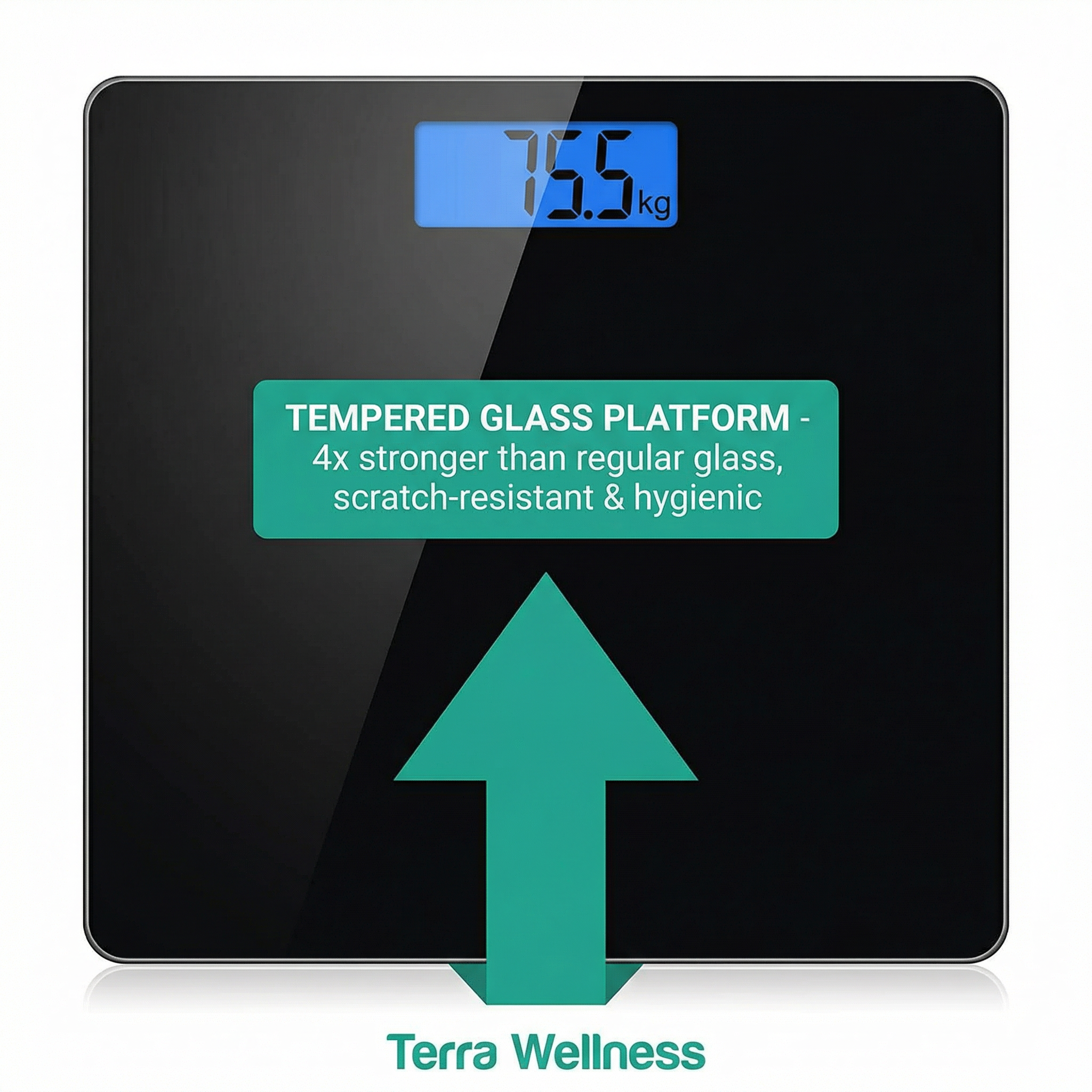 Digital Bathroom Scale - Track Progress, Precision Accuracy
