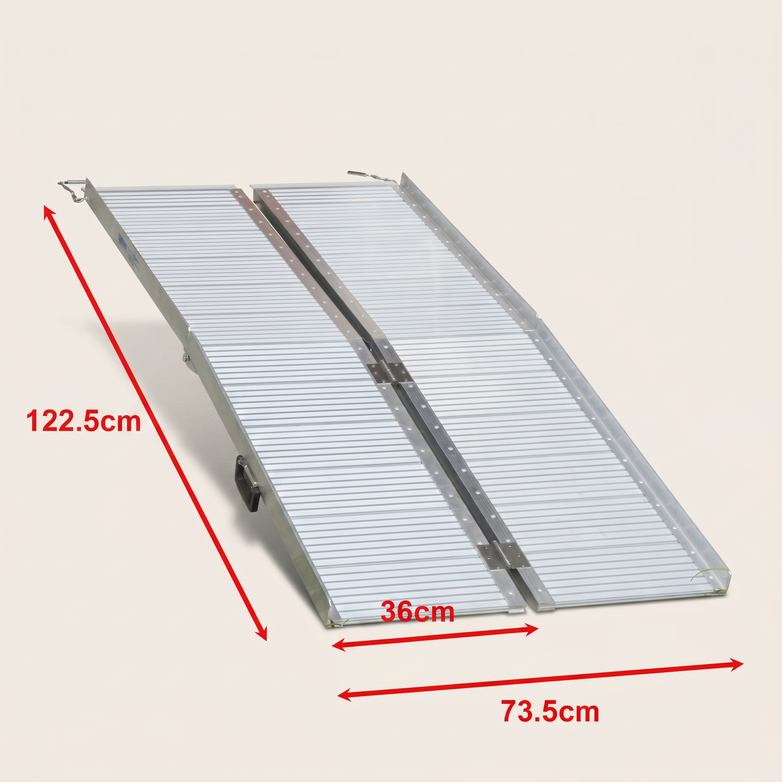 Aluminium Folding Ramp - Easy Vehicle Access, Portable Strength