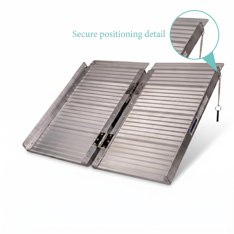Aluminium Folding Ramp - Easy Vehicle Access, Portable Strength