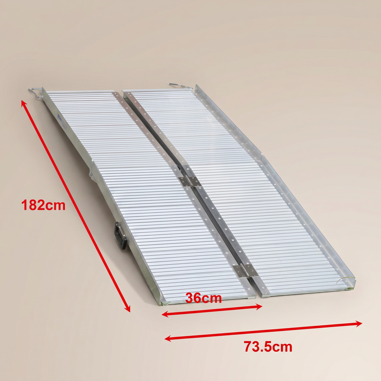 Aluminium Folding Ramp - Easy Vehicle Access, Portable Strength