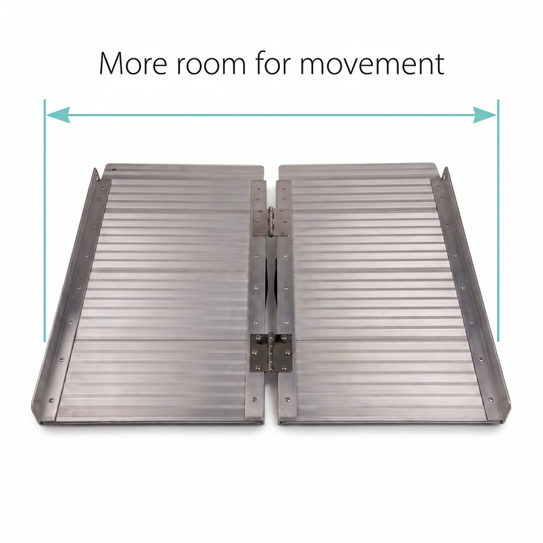 Aluminium Folding Ramp - Easy Vehicle Access, Portable Strength