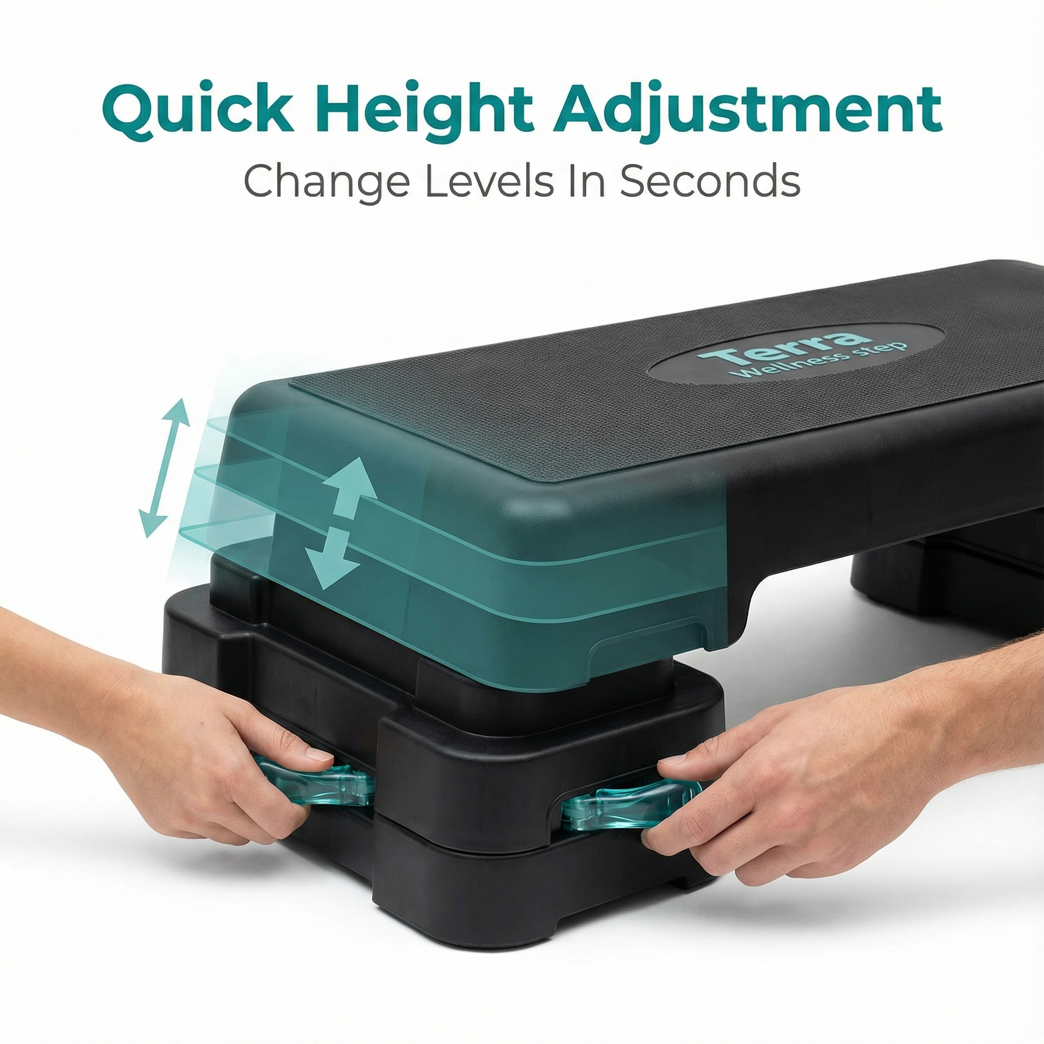 Aerobic Step Bench - Burn More Calories, Adjust Any Height