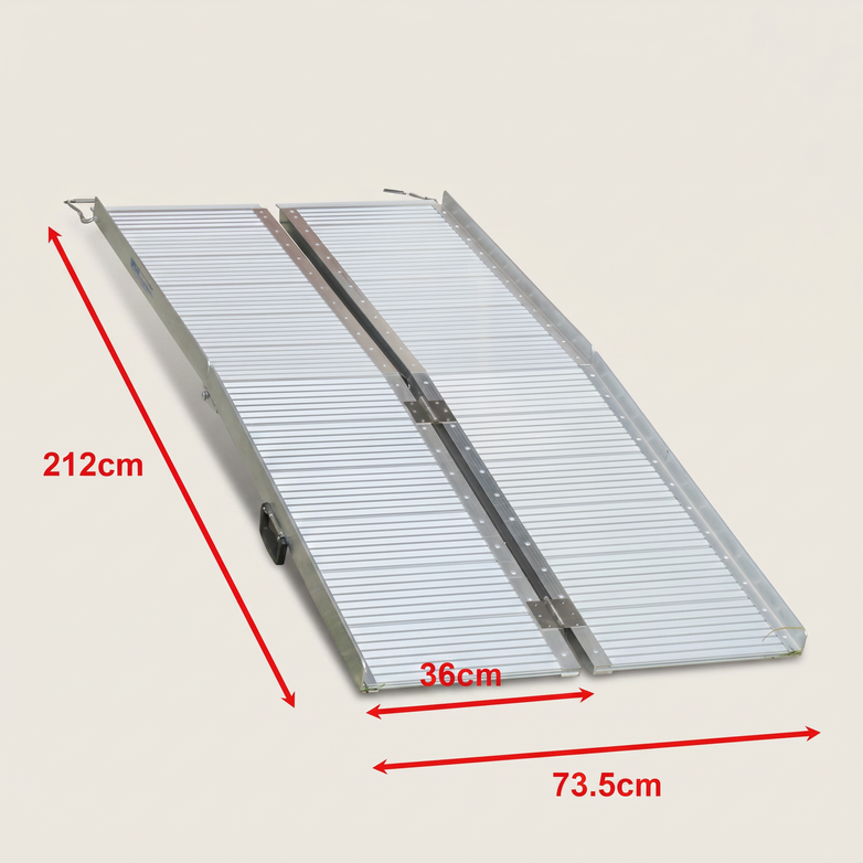 Aluminium Folding Ramp - Easy Vehicle Access, Portable Strength
