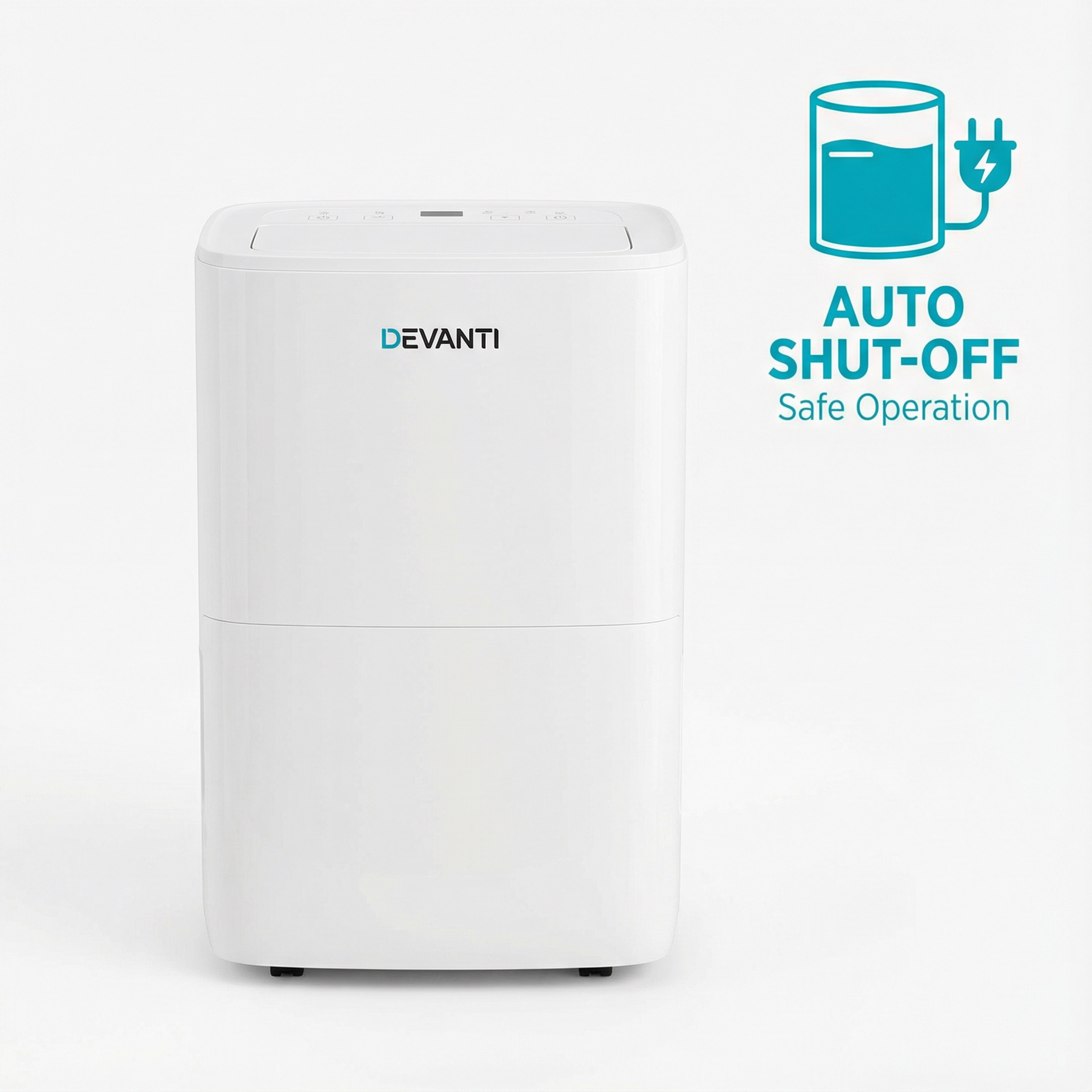 Devanti Dehumidifier - Remove Excess Moisture, Prevent Mould