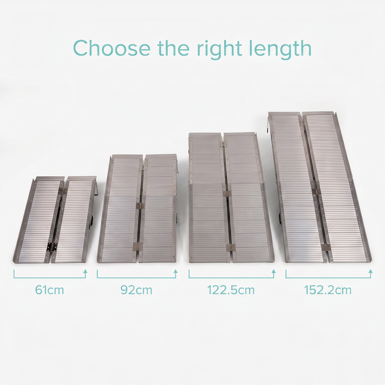 Aluminium Folding Ramp - Easy Vehicle Access, Portable Strength