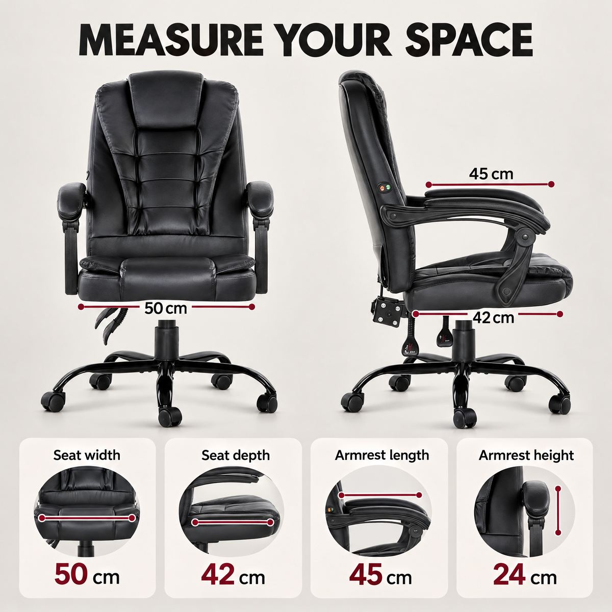 Massage Office Chair – Relieve Back Pain, Work In Comfort