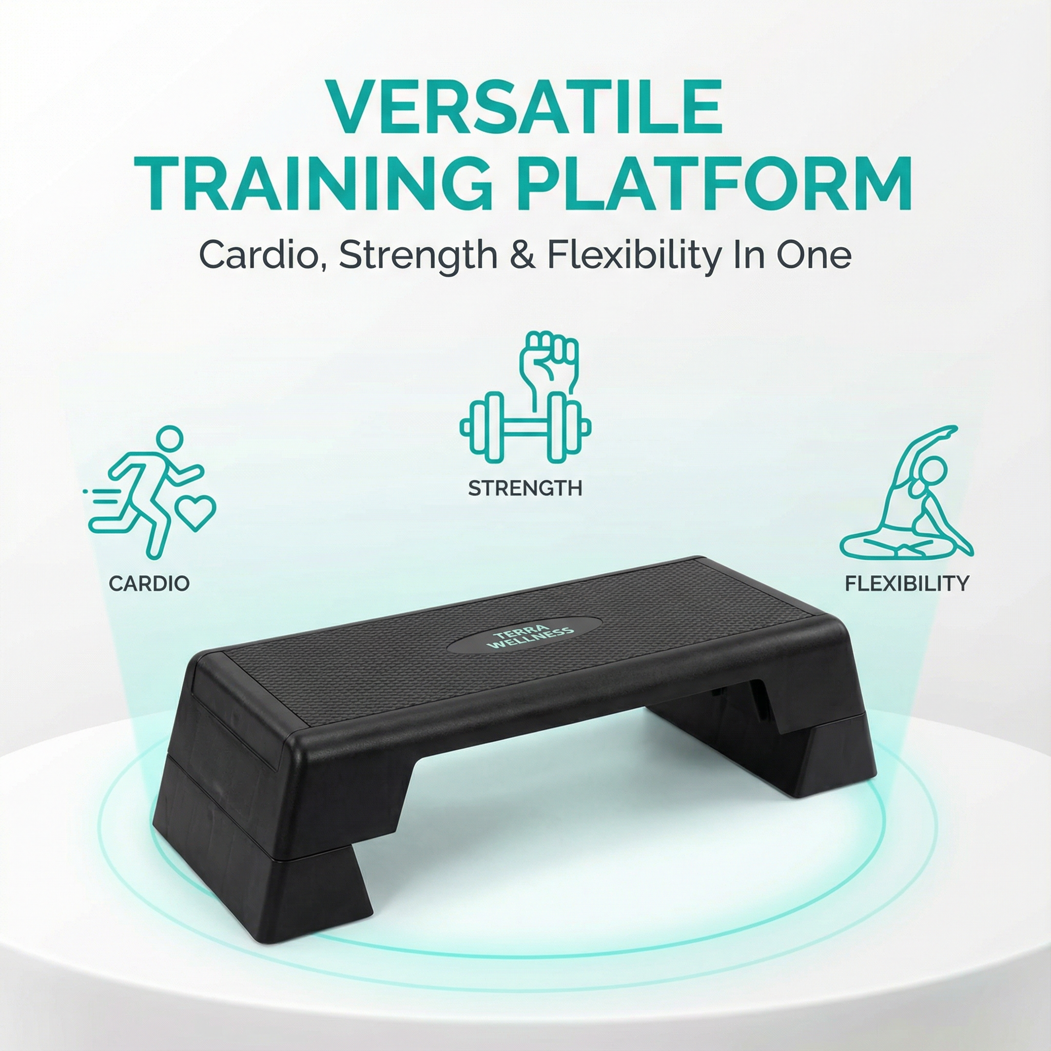 Aerobic Step Bench - Burn More Calories, Adjust Any Height