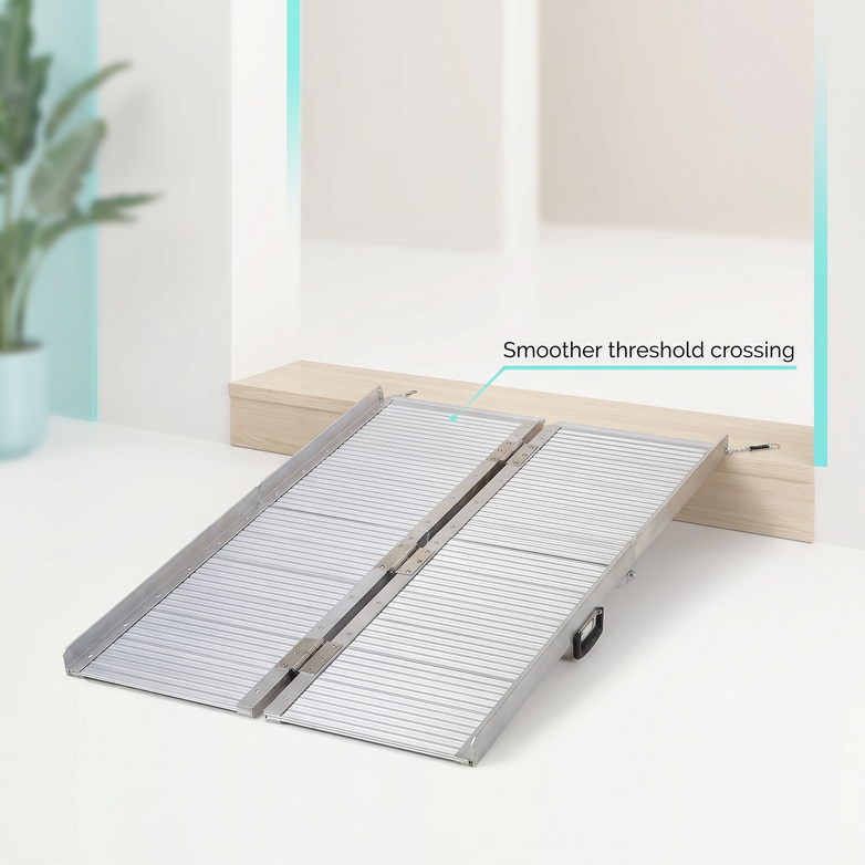 Aluminium Folding Ramp - Easy Vehicle Access, Portable Strength