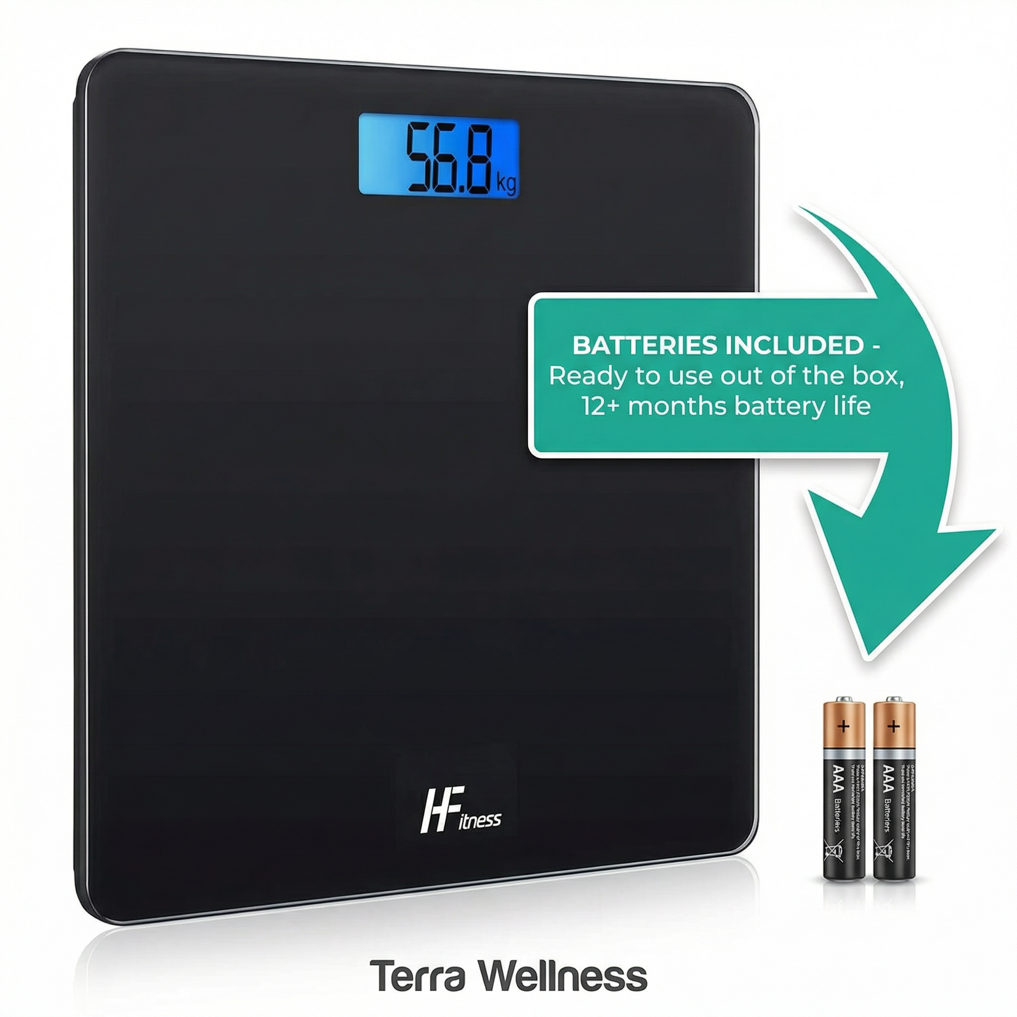 Digital Bathroom Scale - Track Progress, Precision Accuracy
