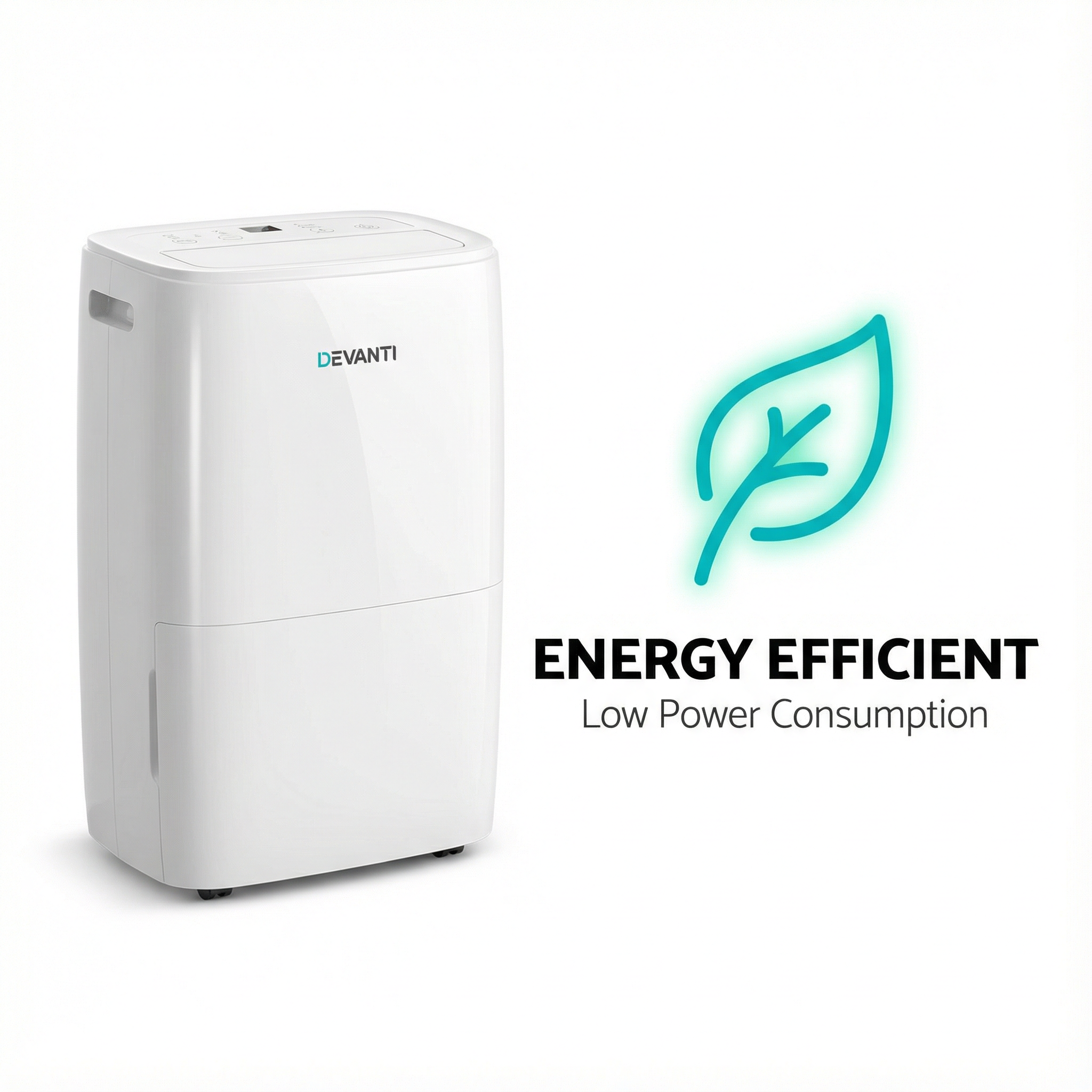 Devanti Dehumidifier - Remove Excess Moisture, Prevent Mould
