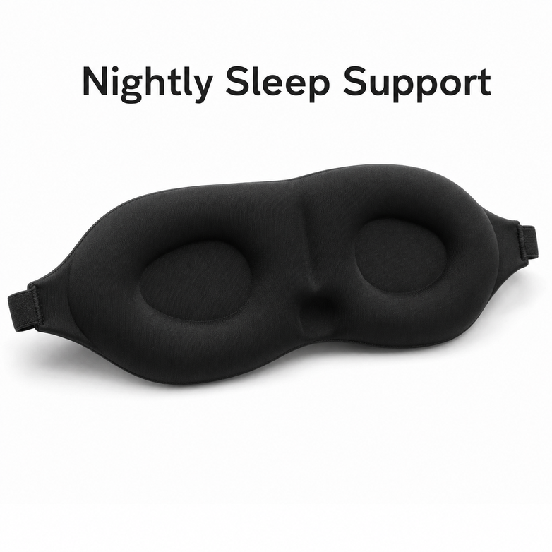 3D Memory Foam Mask - Block 100% Light, Sleep Anywhere