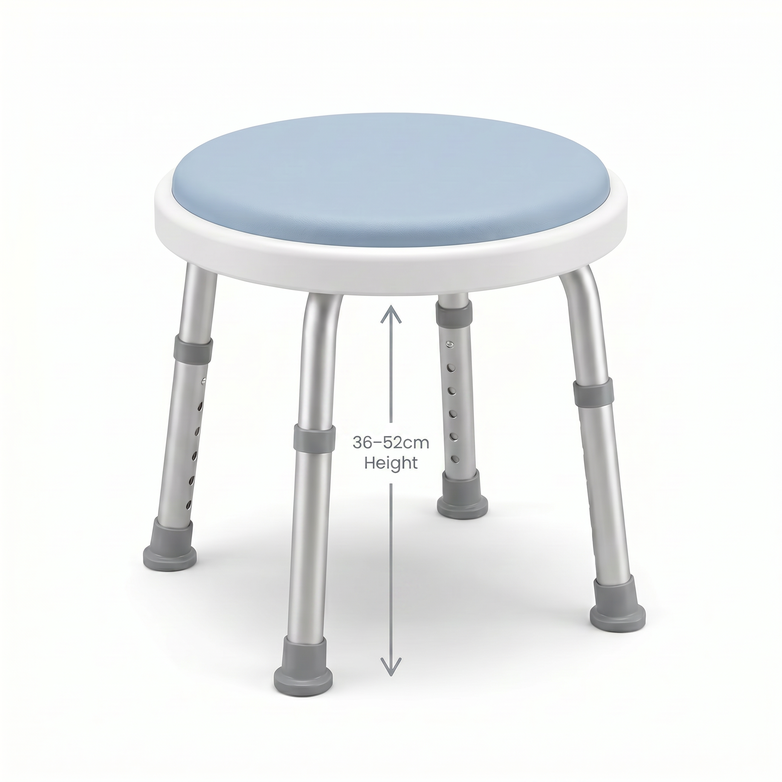 EQUIPMED Shower Chair - Safer Showering, Stable Daily Support