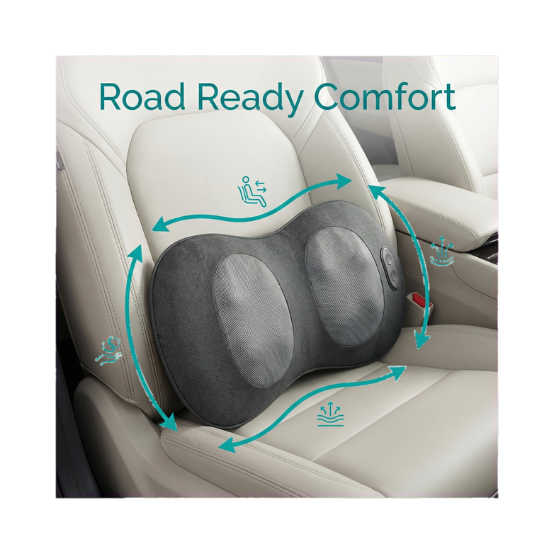 Lumbar Support Pillow - Relieve Back Pain, Soothe With Heat
