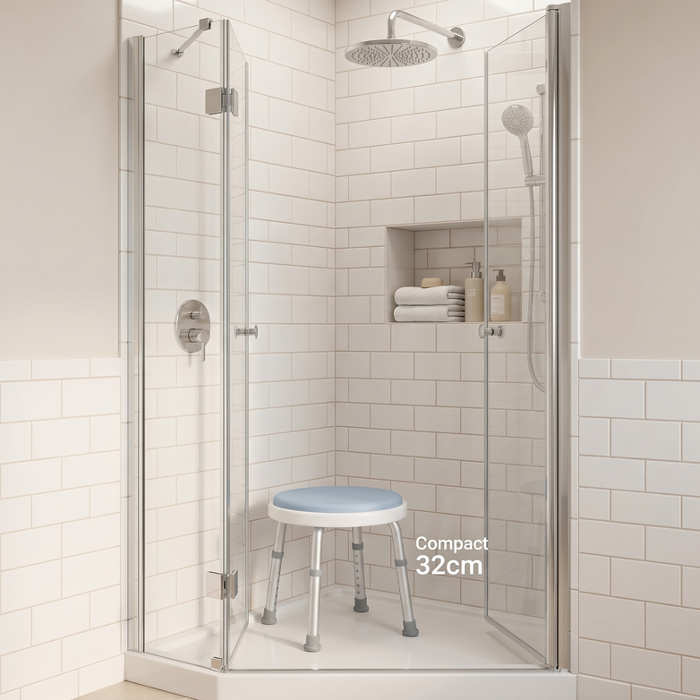 EQUIPMED Shower Chair - Safer Showering, Stable Daily Support