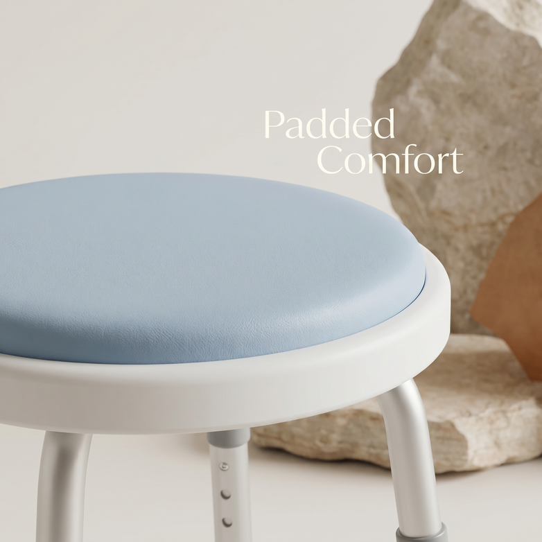 EQUIPMED Shower Chair - Safer Showering, Stable Daily Support