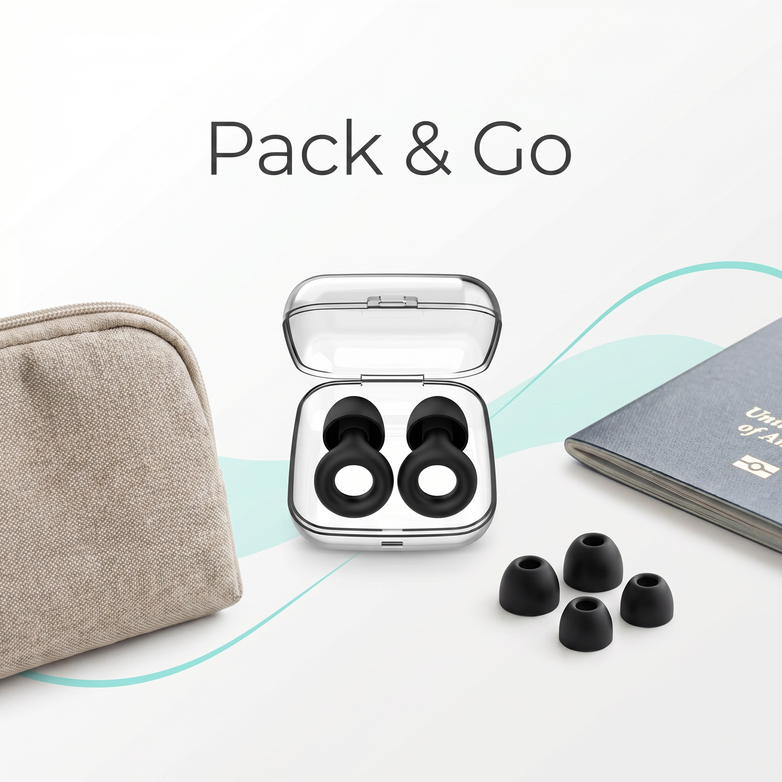 Silicone Ear Plugs - Block Harsh Noise, Sleep In Peace
