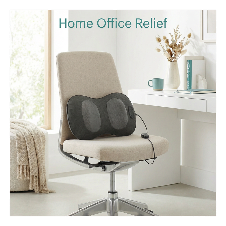 Lumbar Support Pillow - Relieve Back Pain, Soothe With Heat