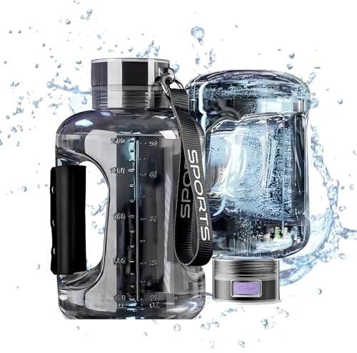 Hydrogen water bottle sleek design with water splash showing fresh antioxidant hydration