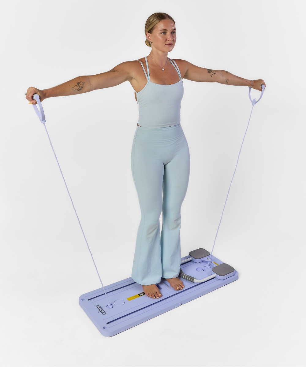 Everfit Portable Pilates Machine – Pilates Reformer, Full-Body Workouts, Zero Gym Required