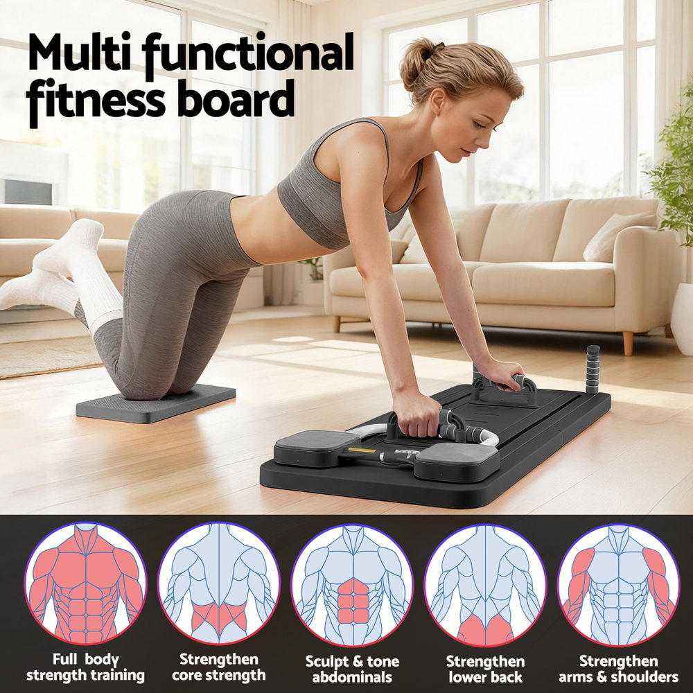 Everfit Portable Pilates Machine – Pilates Reformer, Full-Body Workouts, Zero Gym Required