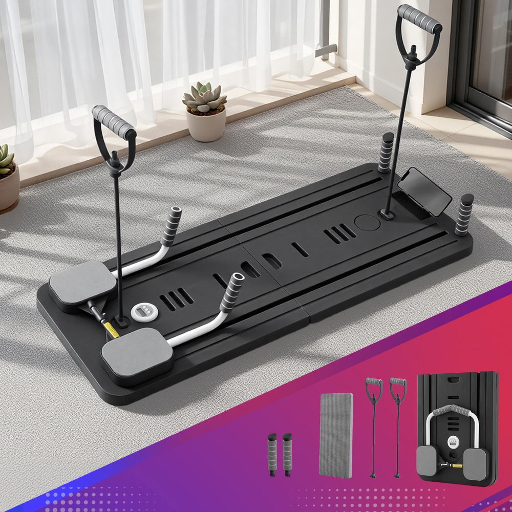Everfit Portable Pilates Machine – Pilates Reformer, Full-Body Workouts, Zero Gym Required