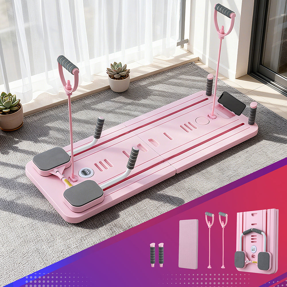 Everfit Portable Pilates Machine – Pilates Reformer, Full-Body Workouts, Zero Gym Required