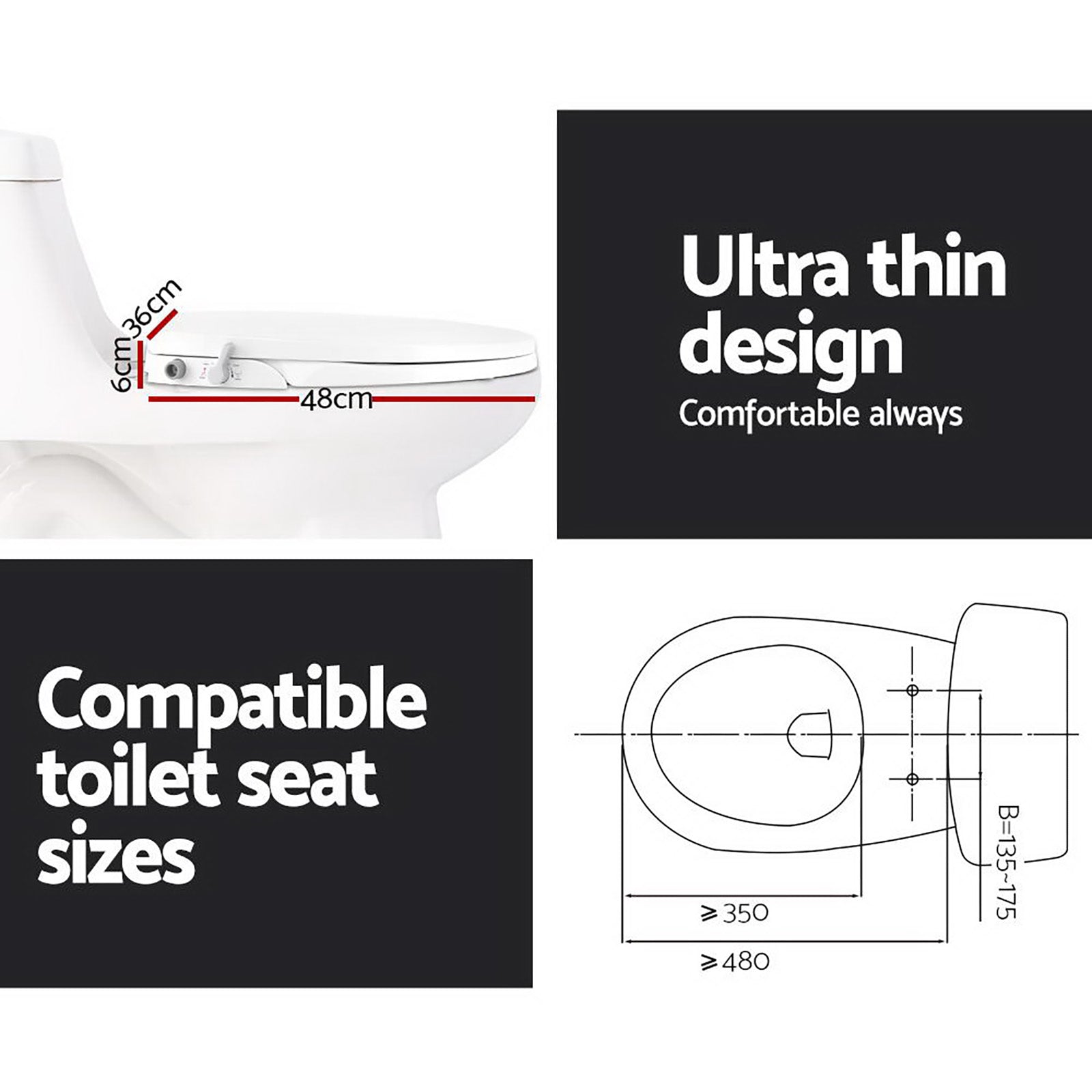 Cefito Bidet Seat - Superior Hygiene, Eliminate Toilet Paper