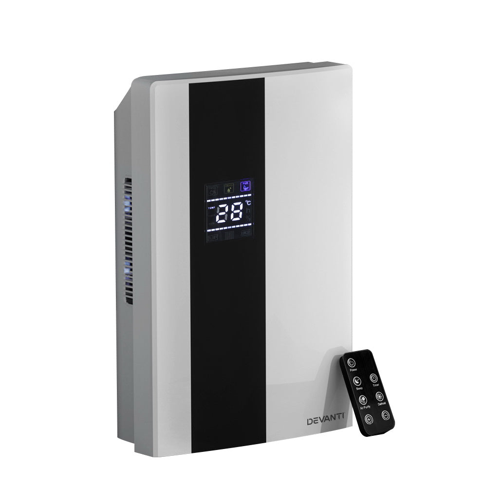 Devanti 2L Dehumidifier - Remove Excess Moisture, Reduce Harmful Allergens