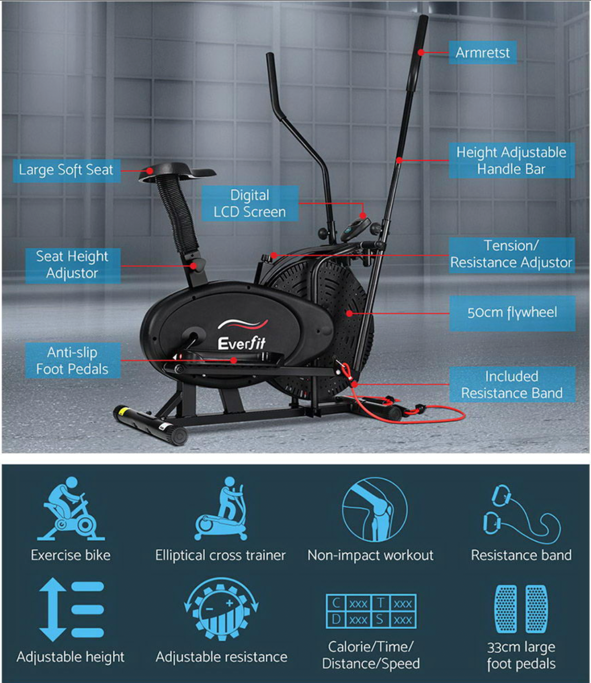 Elliptical Trainer – Low-Impact Cardio, Full-Body Results