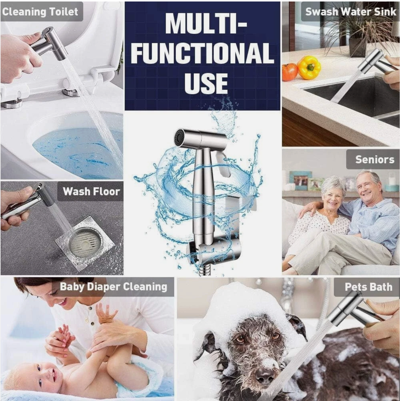 Handheld Bidet Sprayer – Premium Stainless Steel Hygiene System