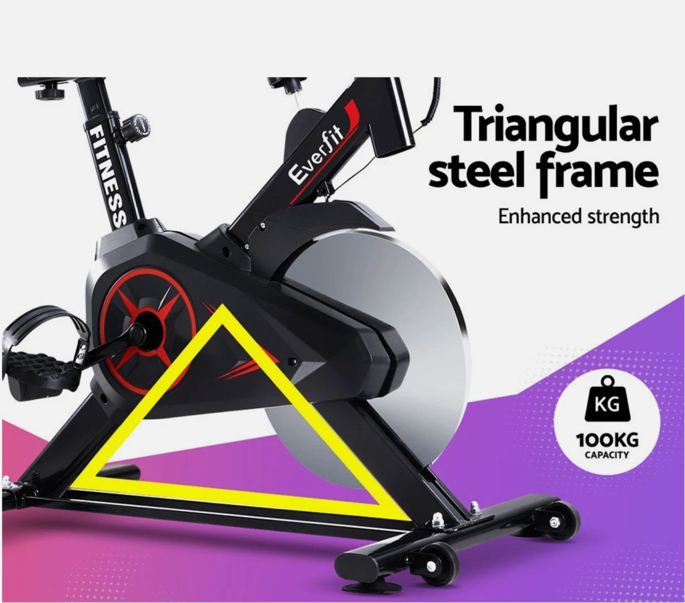 Spin Bike 10kg Flywheel - Build Endurance, Burn Fat Fast