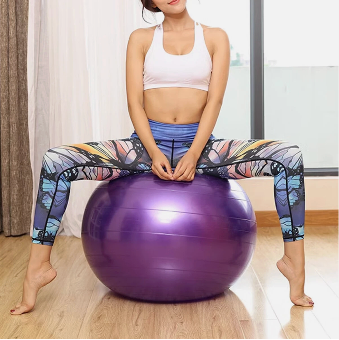 Swiss Exercise Ball 55-85cm - Build Core, Improve Balance