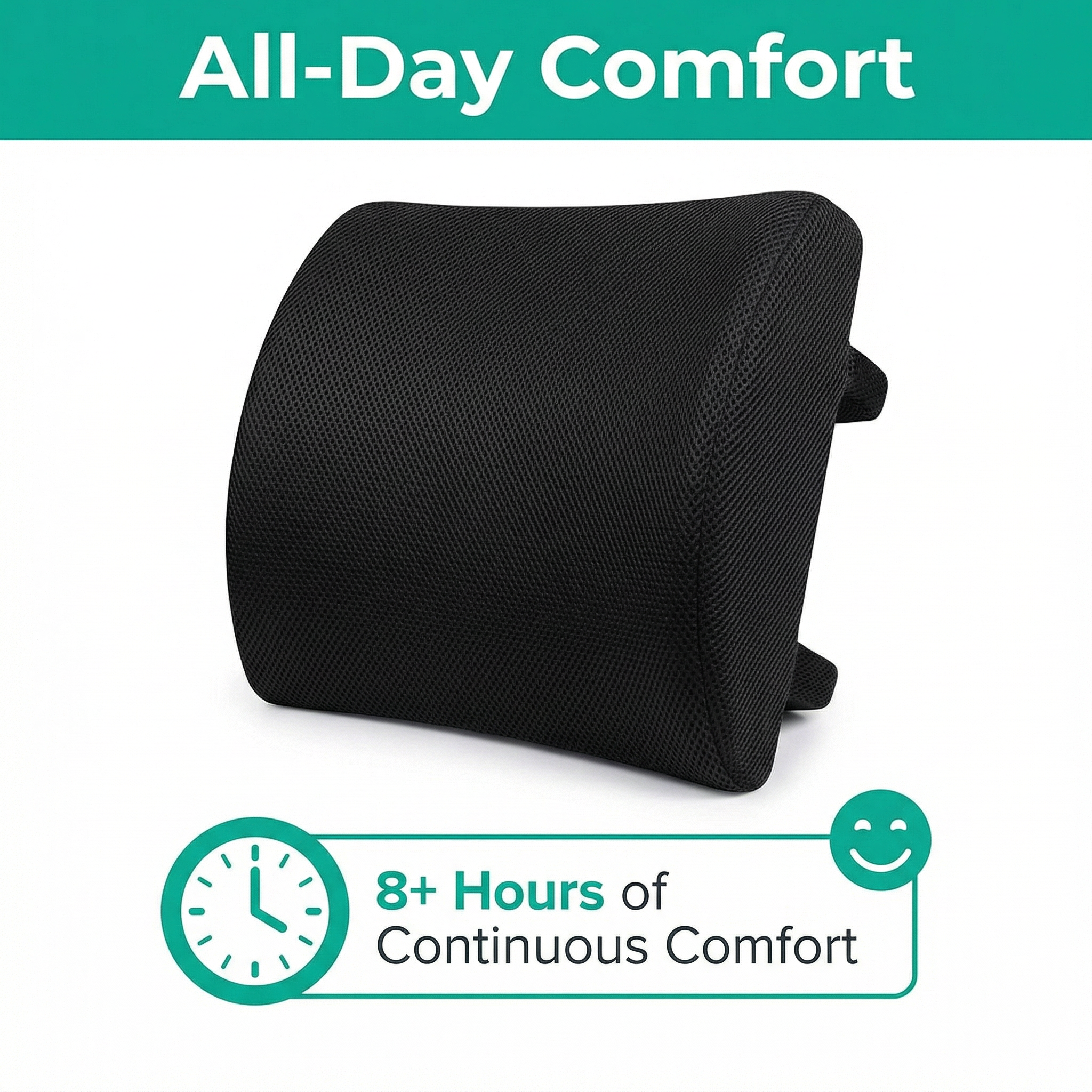Lumbar Support Cushion - Relieve Back Pain, Improve Posture