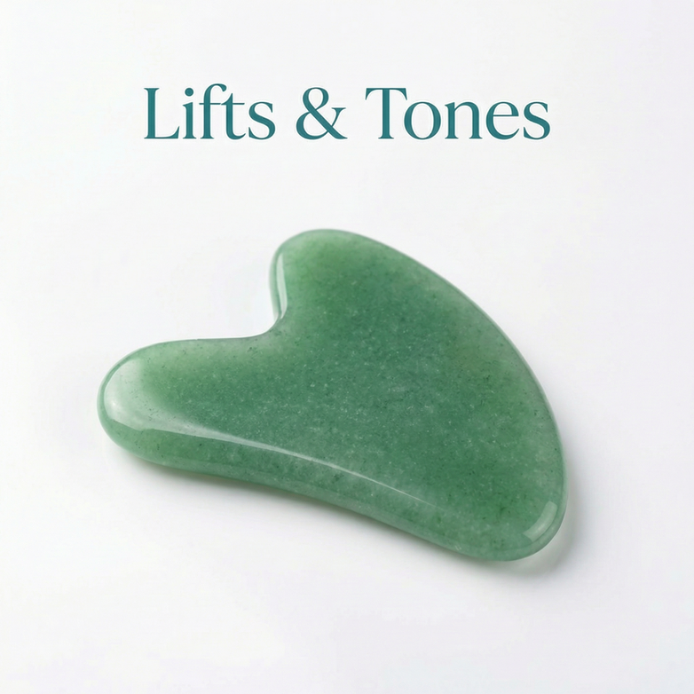 Jade Gua Sha Tool — Sculpt, Depuff & Glow Naturally