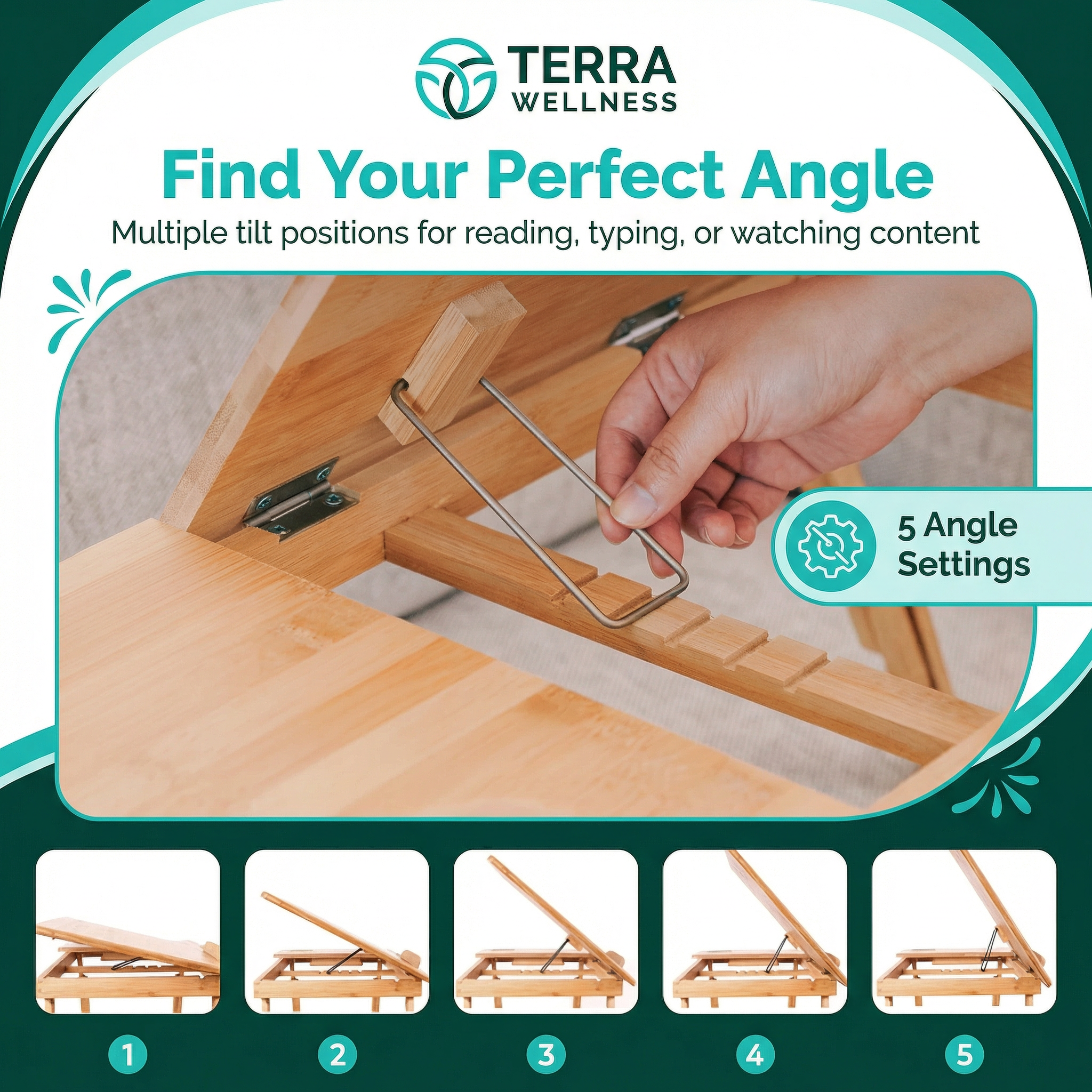 Adjustable Laptop Bed Table - Work Anywhere, Boost Comfort