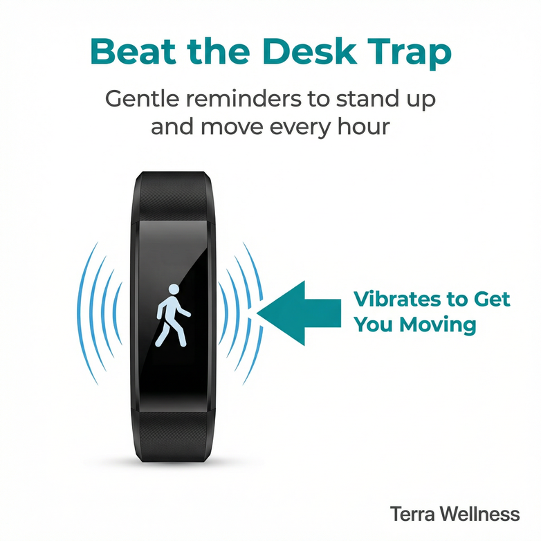 Smart Fitness Bracelet — Track Heart Rate, Sleep & Steps Daily