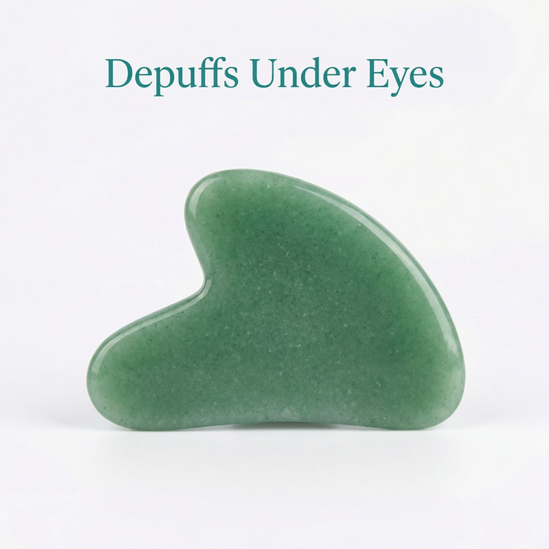 Jade Gua Sha Tool — Sculpt, Depuff & Glow Naturally
