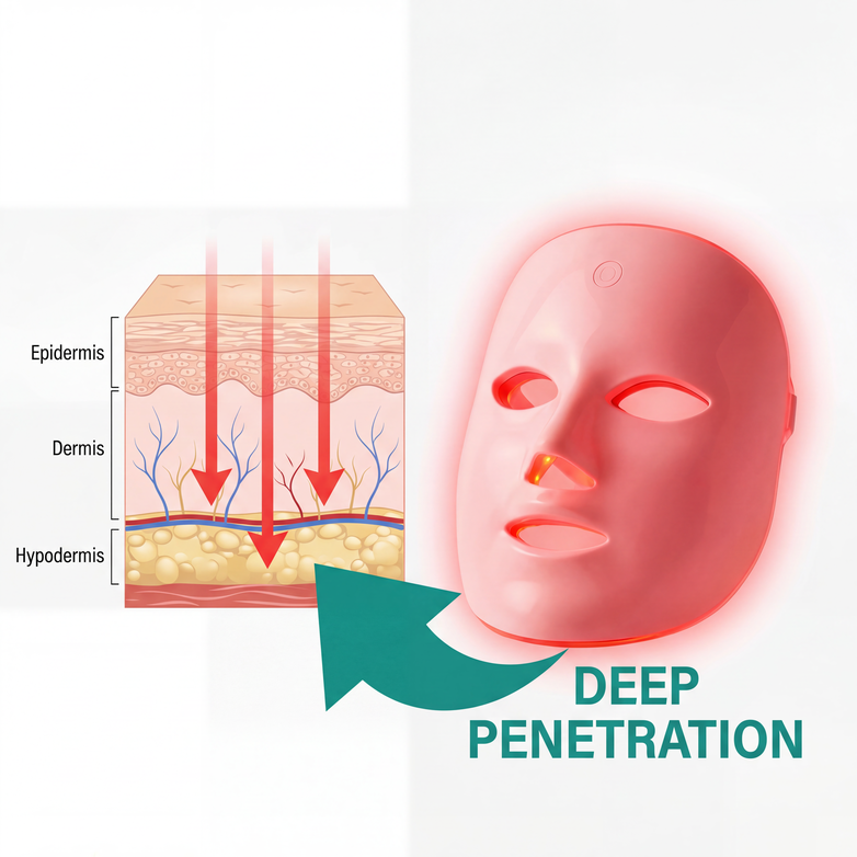 LED Face Mask - Rejuvenate Skin, Reduce Wrinkles & Boost Collagen