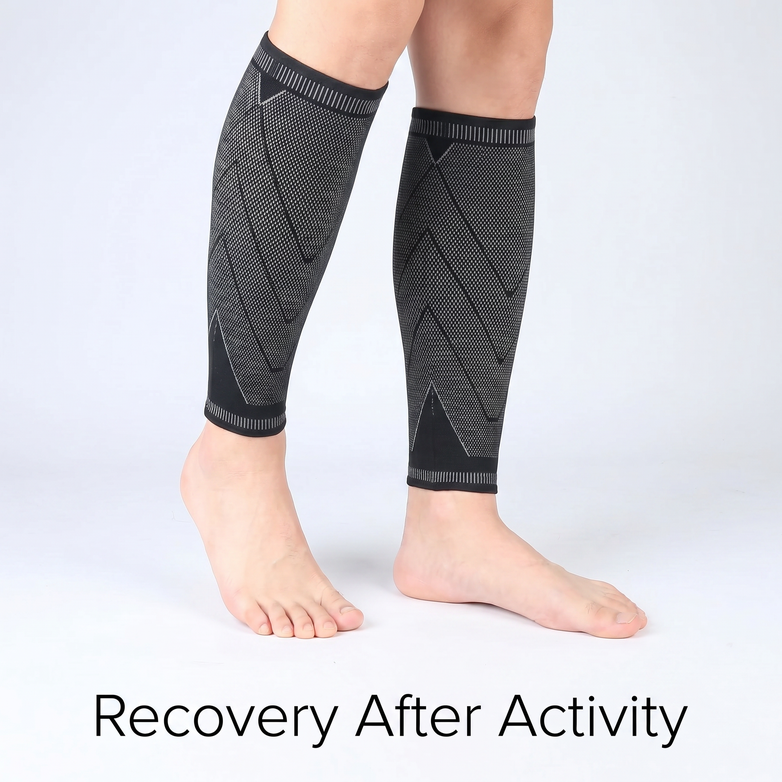 Calf Compression Sleeves - Relieve Shin Splints, Boost Leg Blood Circulation Fast