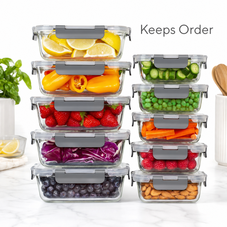 Glass Storage Containers - Keep Food Fresh, Master Meal Prep
