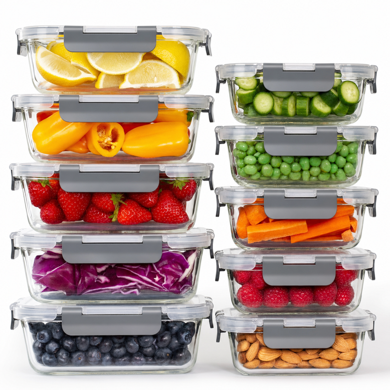 Glass Storage Containers - Keep Food Fresh, Master Meal Prep