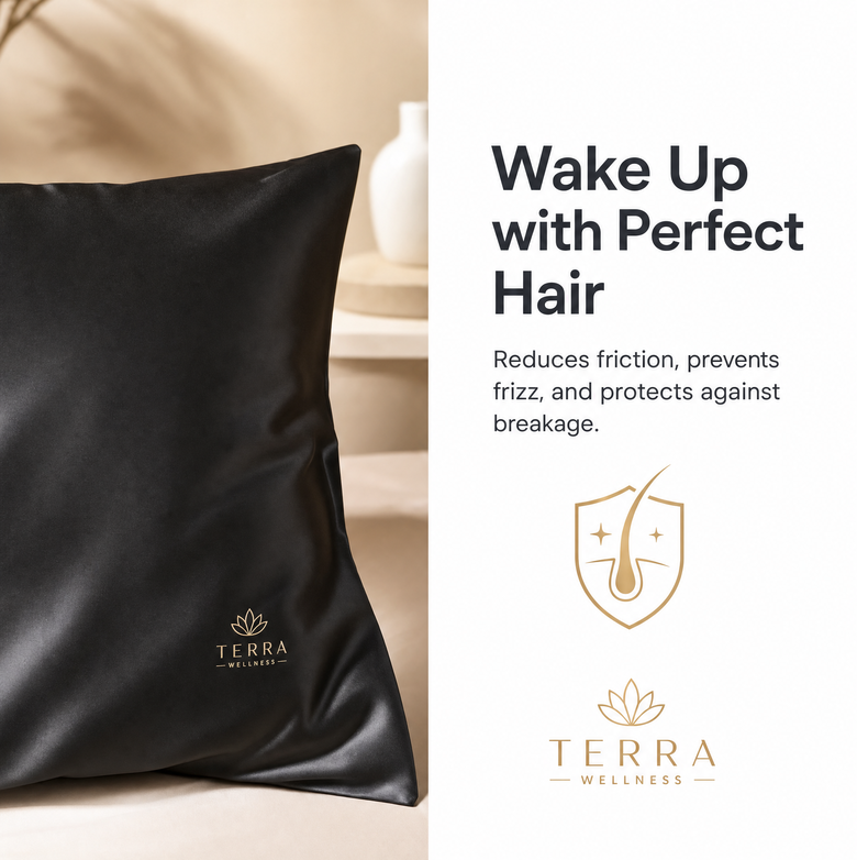 Silk Satin Pillowcase – Cooling, Anti-Frizz & Beauty Sleep