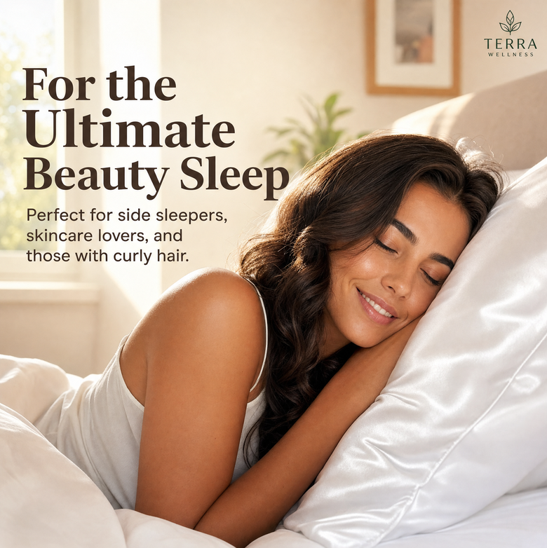 Silk Satin Pillowcase – Cooling, Anti-Frizz & Beauty Sleep