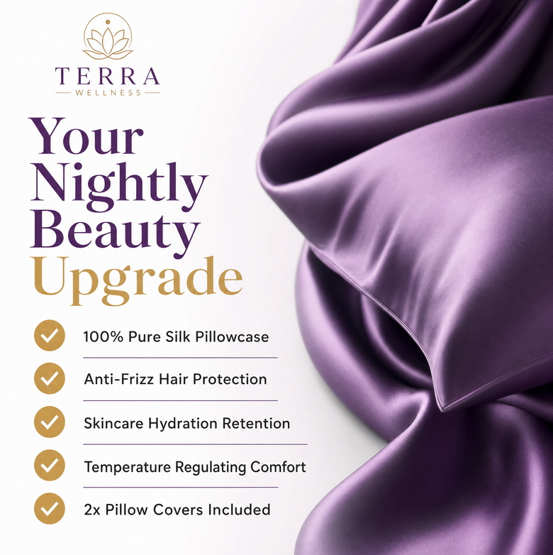 Silk Satin Pillowcase – Cooling, Anti-Frizz & Beauty Sleep