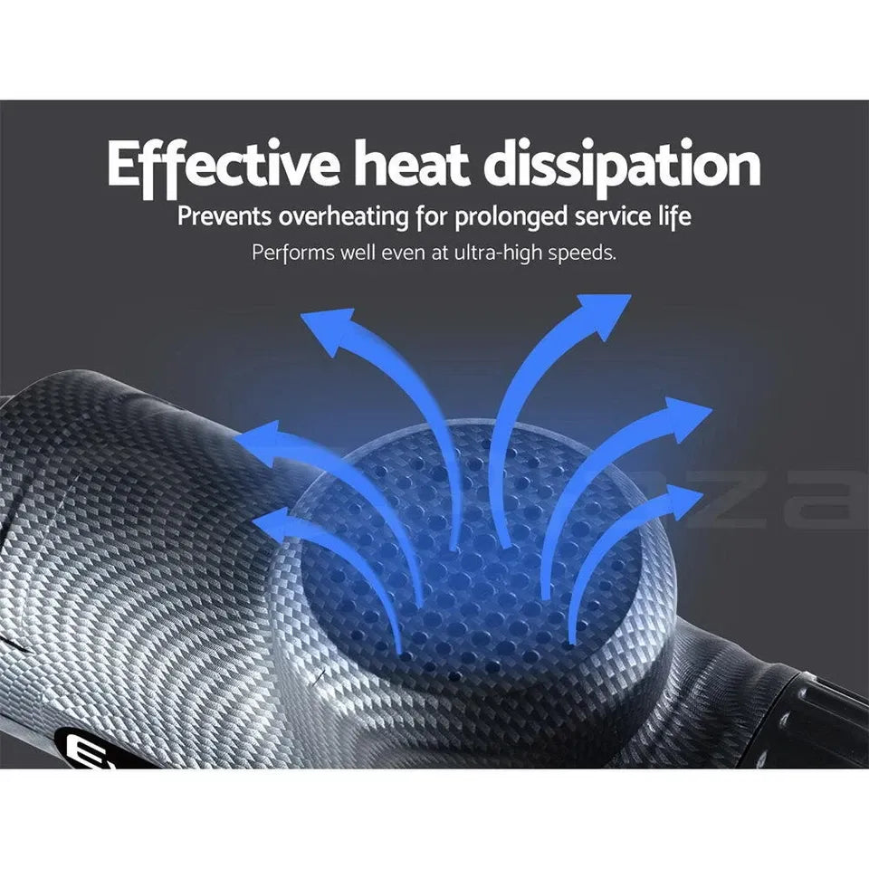 Massage gun massage heads designed for muscle groups including arms legs and back