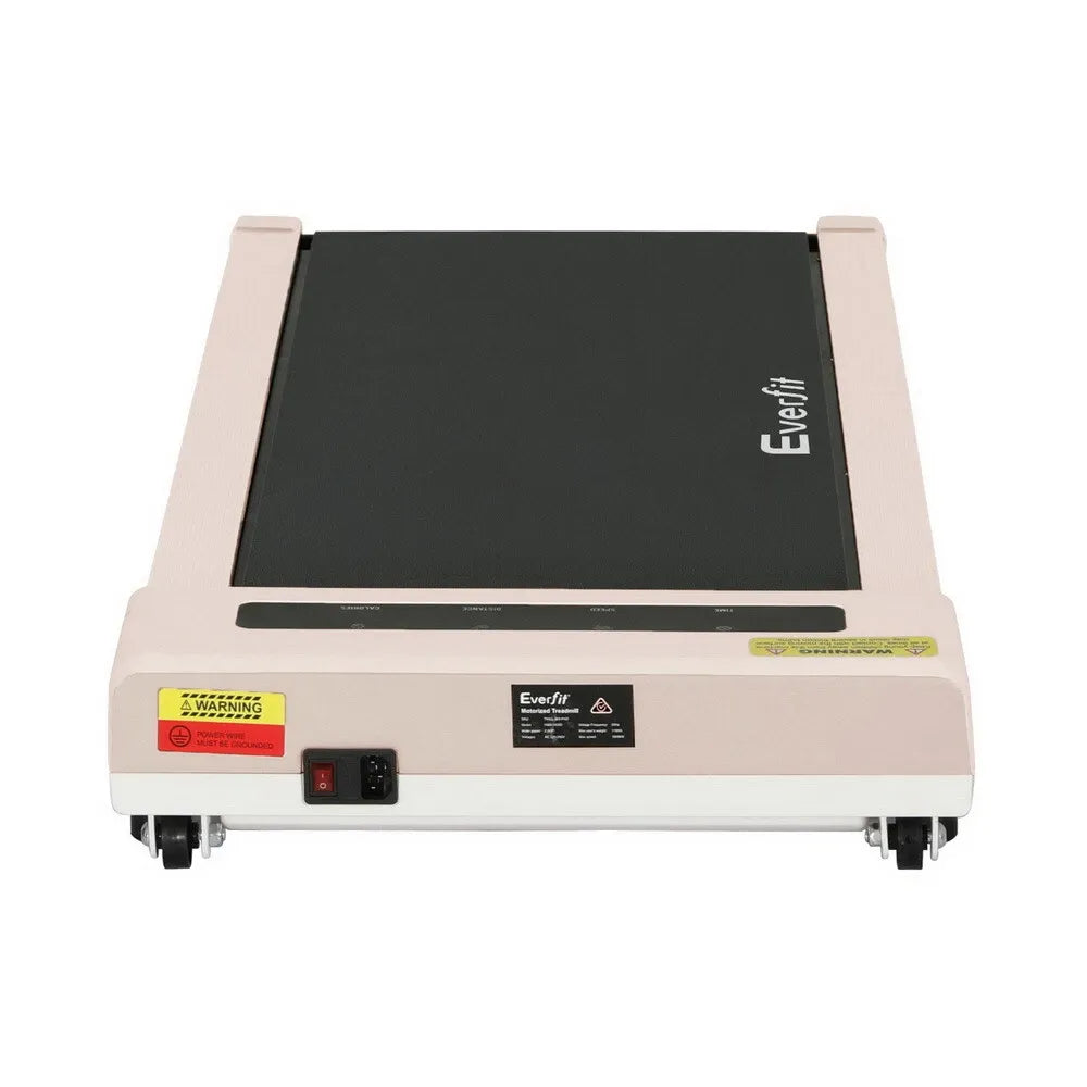 Walking pad slim treadmill with anti slip surface and space saving design