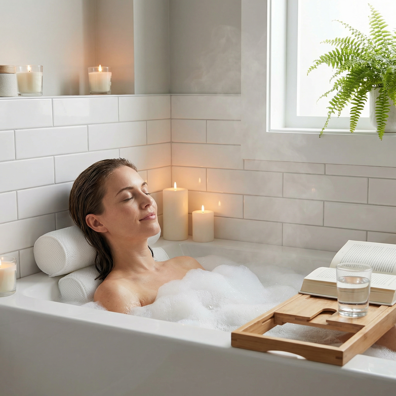 Bath Pillow – Support Your Neck, Back & Shoulders in Total Comfort