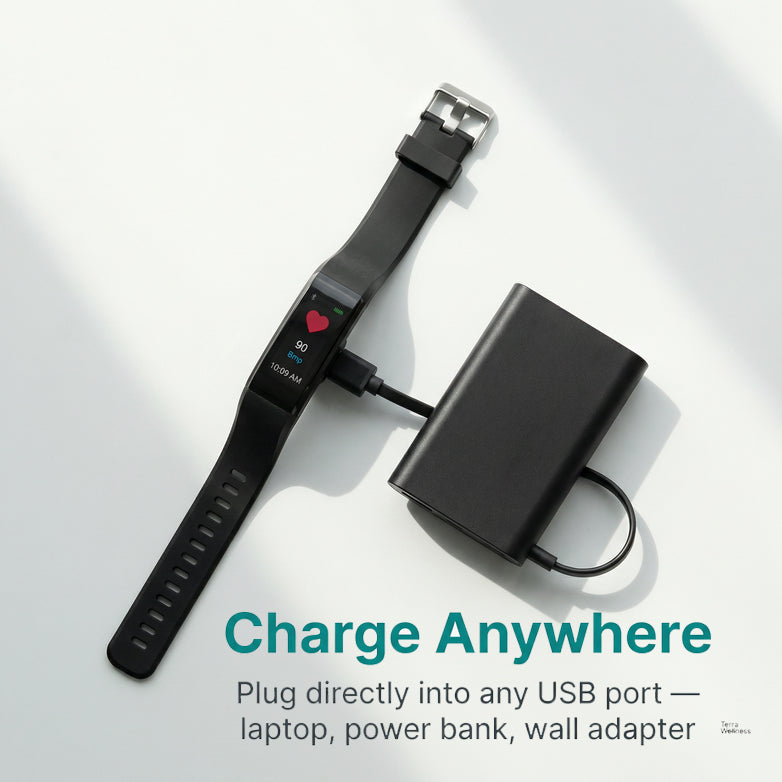 Smart Fitness Bracelet — Track Heart Rate, Sleep & Steps Daily